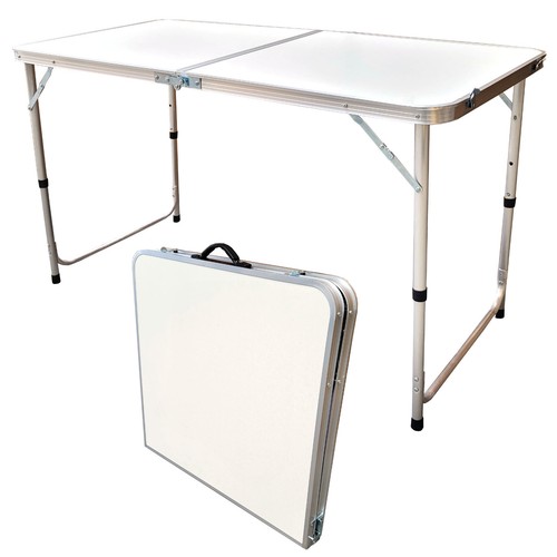 Campingtisch weiß 120 60cm - weiß,