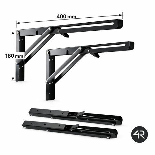 Klappkonsole schwarz - x,