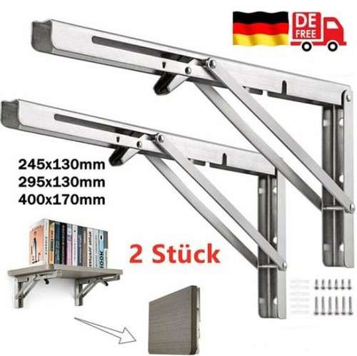 Klappkonsole edelstahl - 2x,