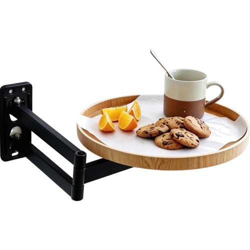 Wandklapptisch rund 30cm holz - rund,