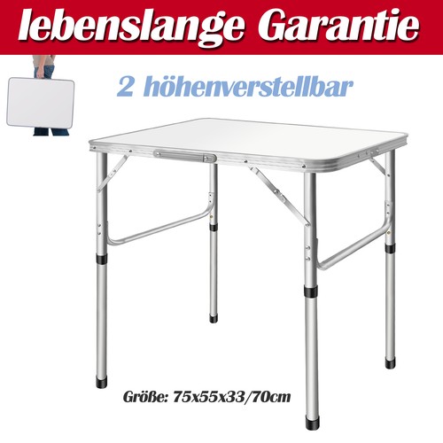Campingtisch 75x55cm alu - 75x55cm,